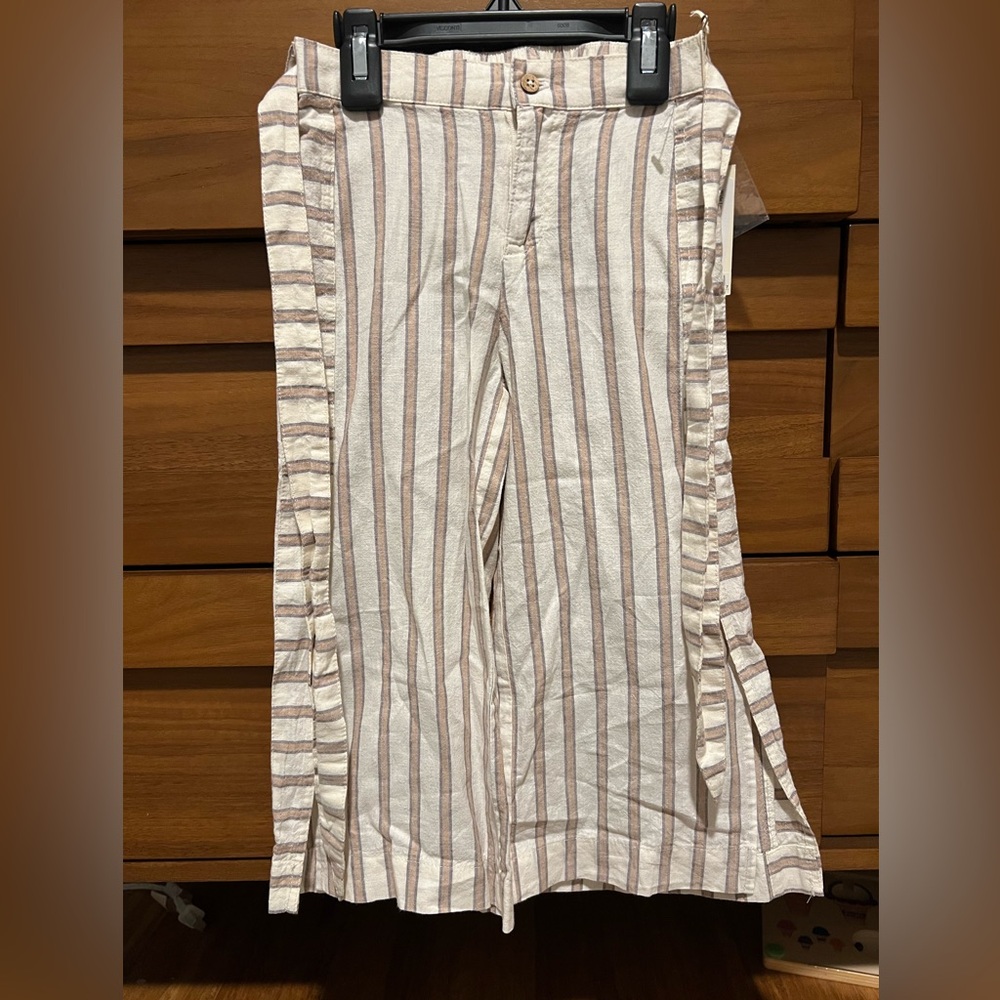 Rylee + Cru Striped Wide-Leg Pants